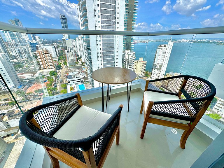 1 Bedroom Apartment Bocagrande. Sea View