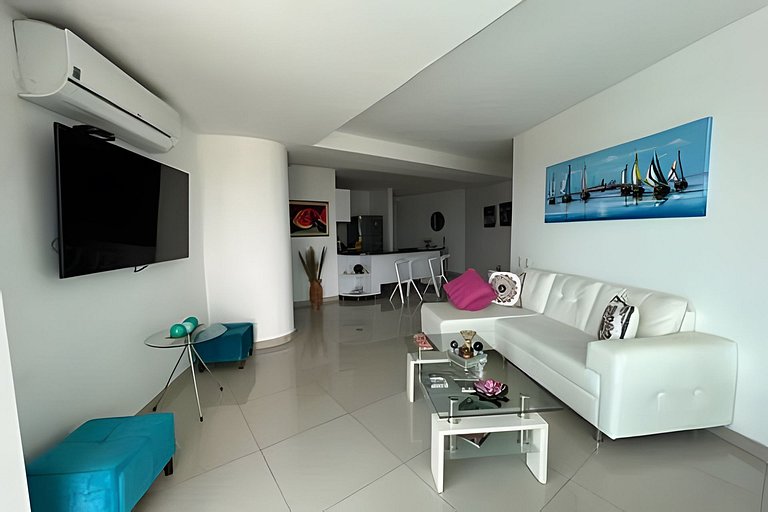 2 bedrooms Morros. Panoramic view and beach exit