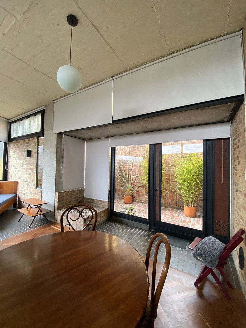 Spacious Loft terrace and kitchen. Bogota Center